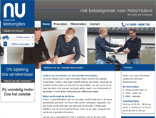 Tablet Screenshot of nuzakelijkmotorrijden.nl